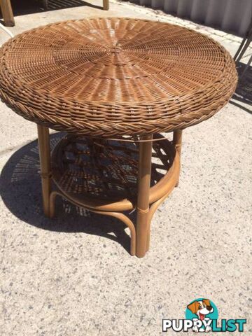 Wicker & Bamboo coffee table 1 only coffee / Lamp table. H 57cm D