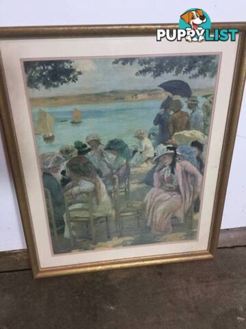 Framed print #21 65cm X 80cm Summer Time Rupert Bunny $40