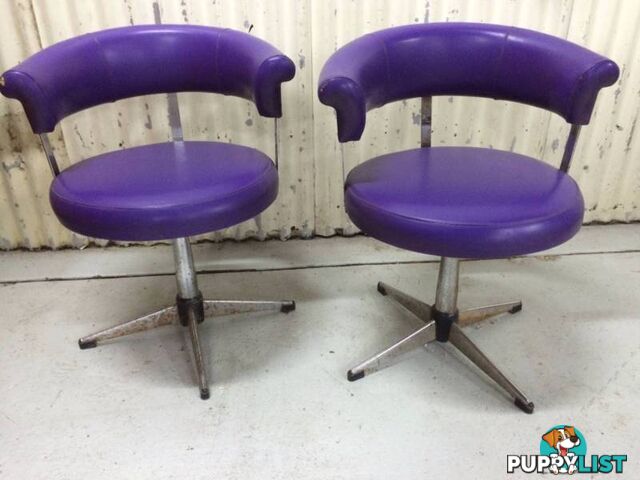 Vintage Retro swivel chair X 2 ready for restoration "Ultra" NS