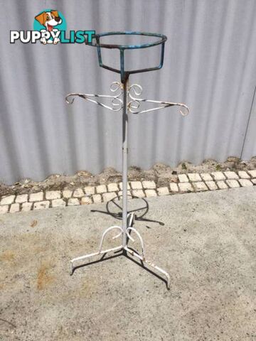 Wrought iron planter stand Height 107cm D 25cm $30