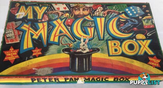 Vintage my magic box Peter Pan 1950s to 1960s Box is damaged W