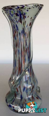 Large Murano splatter glass vase Good condition H 30 cm Bas