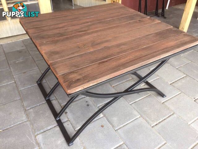 Coffee Table square Lamp table wrought iron. 70cm x 70cm x 46cm