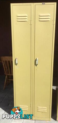 Set of 2 full length lockers Workplace storage workplace locker.