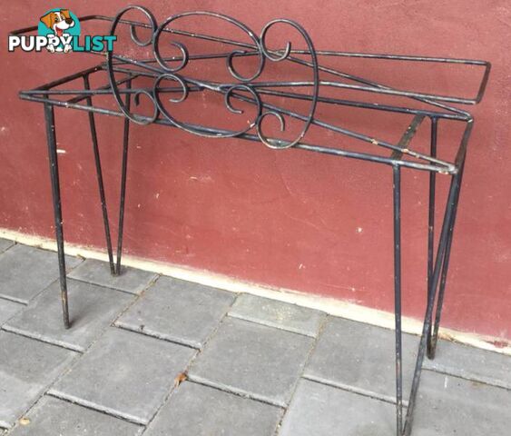 Vintage steel planter stand L 67cm W 22cm H 53cm Good con