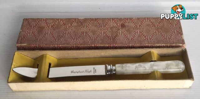 Vintage grapefruit knife in original box Stainless steel L 20 c