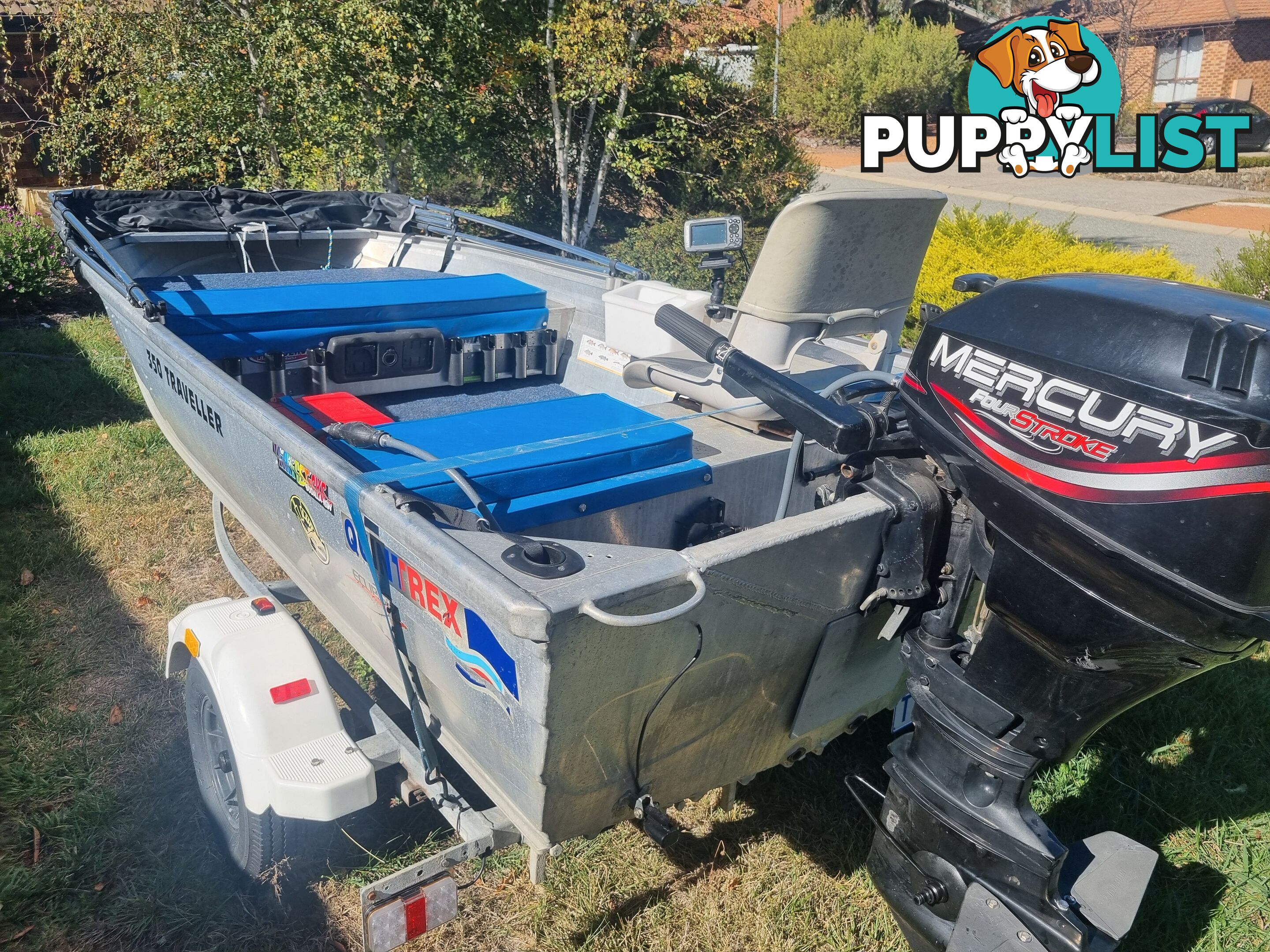 2000 Quintrex 350 Traveller with 15HP Mercury