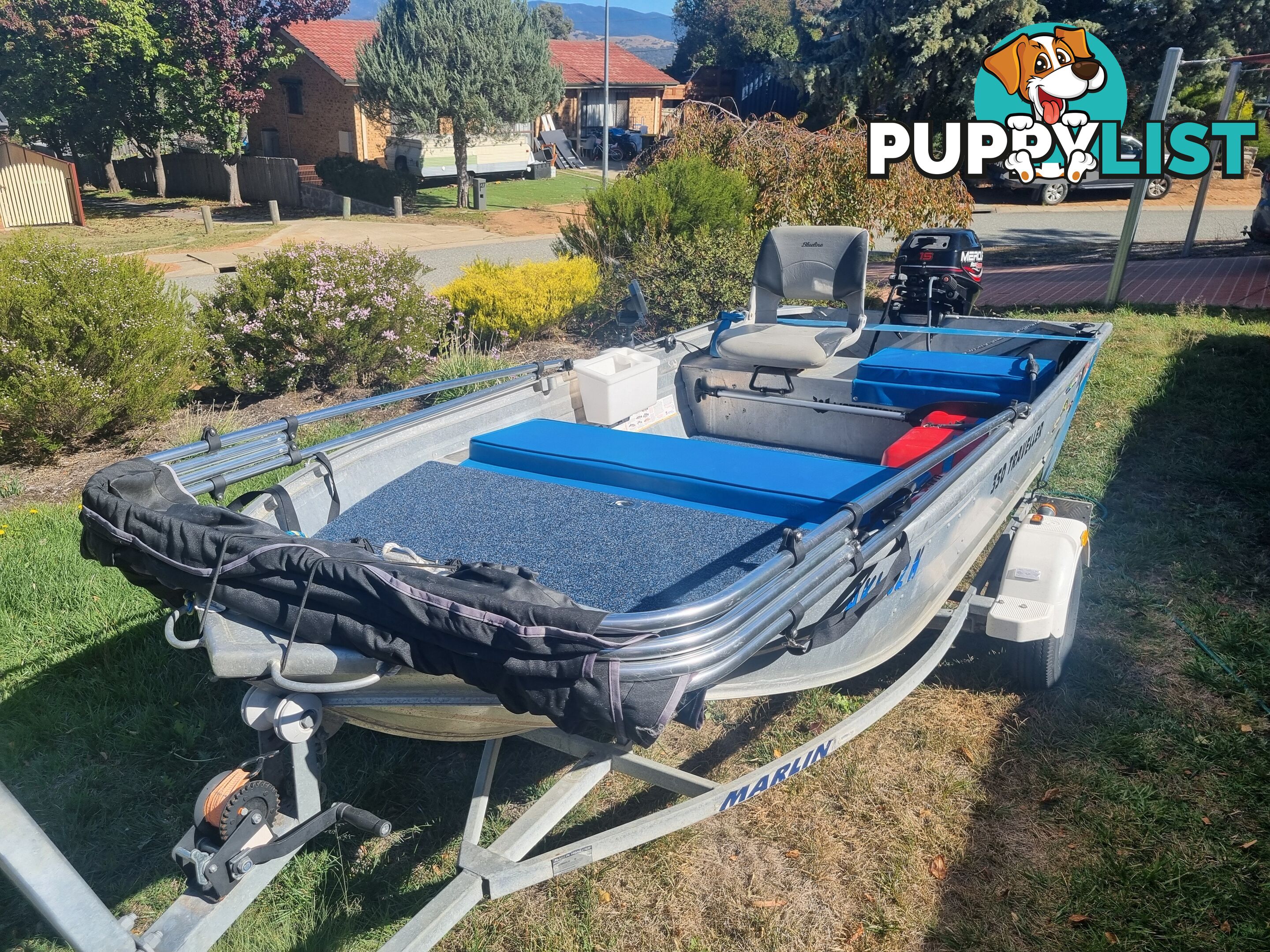 2000 Quintrex 350 Traveller with 15HP Mercury