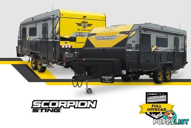 2022 JB CARAVANS SCORPION STING, 20'6", REAR DOOR, KERBSIDE KITCHEN