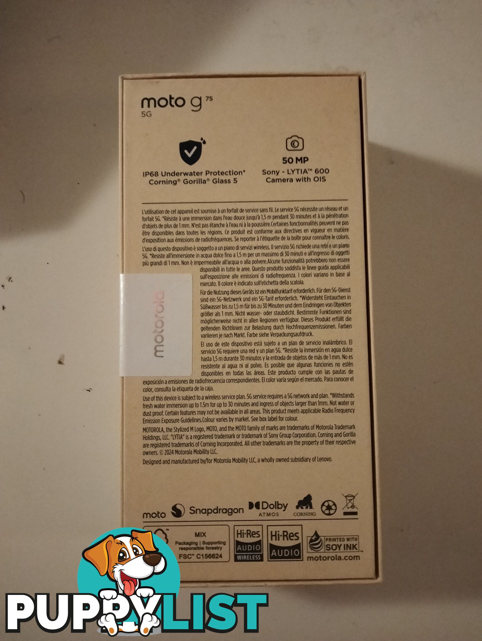 Motorola g75 5g blue with buds