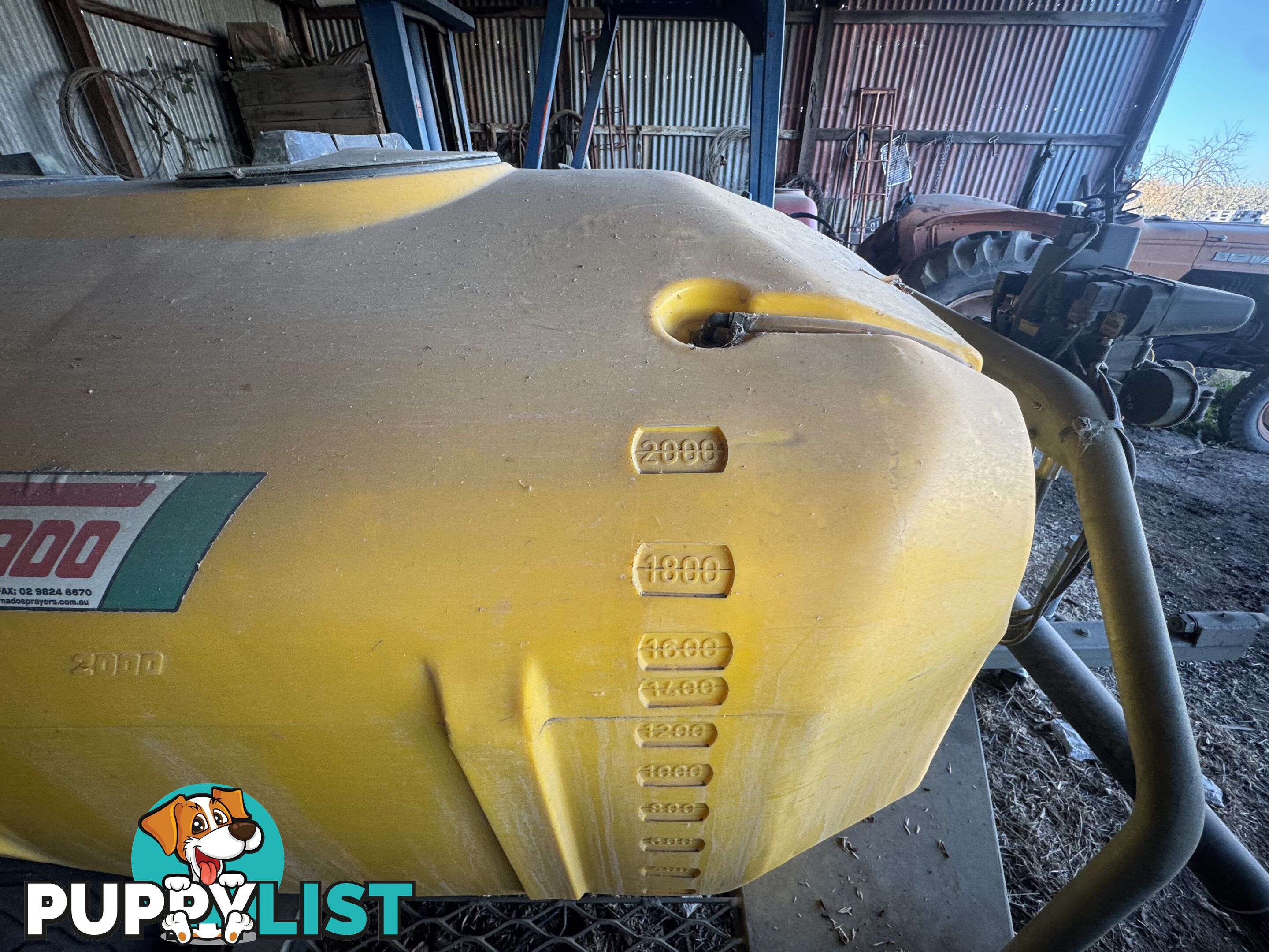 2000Lt Tornado Air blast orchard sprayer