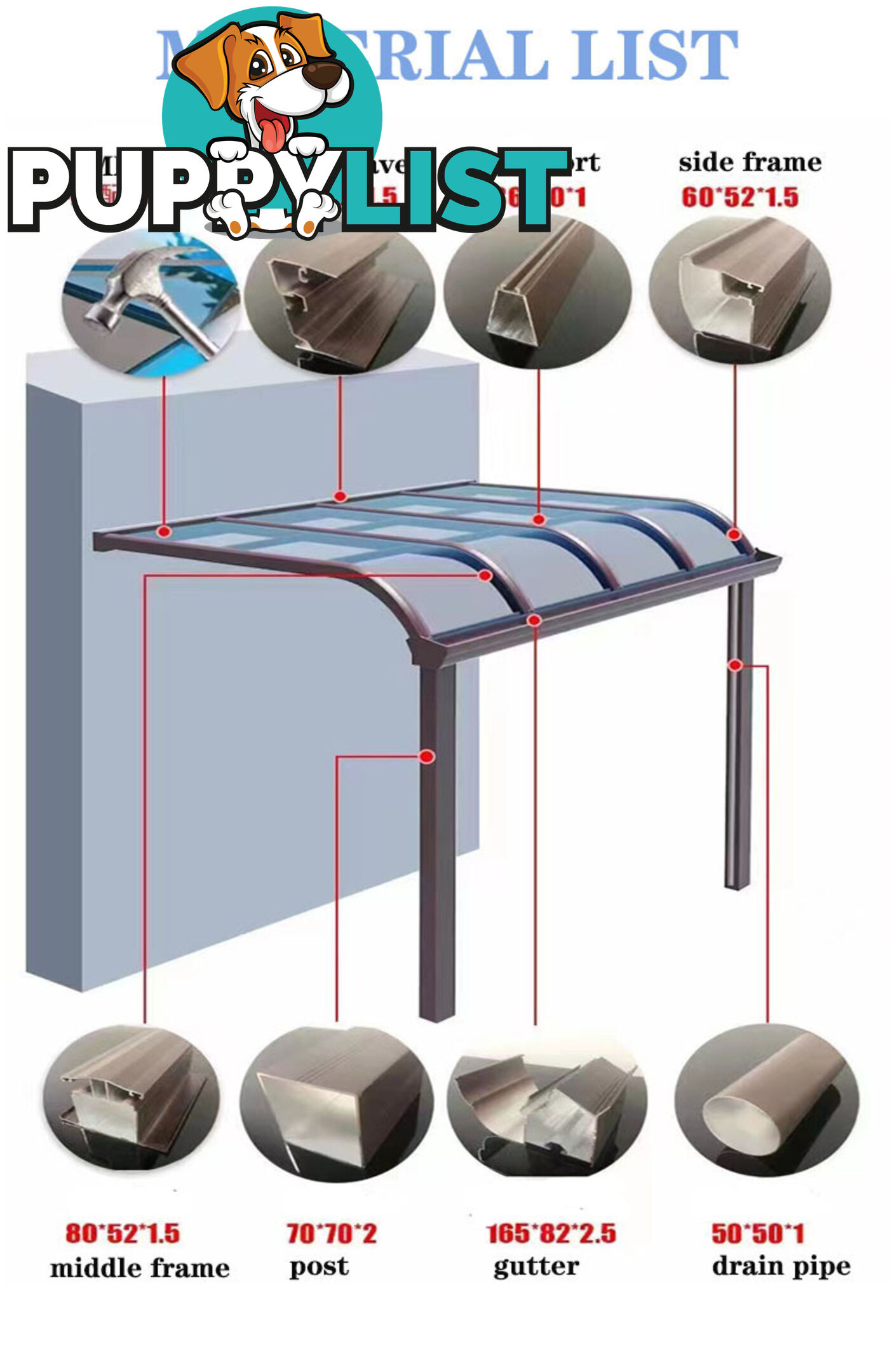 Modern, Stylish R-Type Patio Kit! 3m x 5m x 3m,