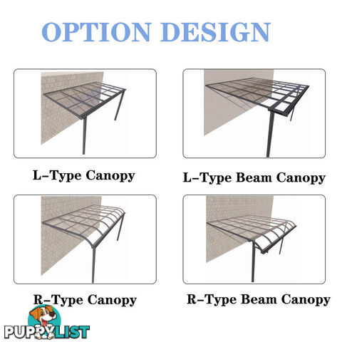 Modern, Stylish R-Type Patio Kit! 3m x 5m x 3m,