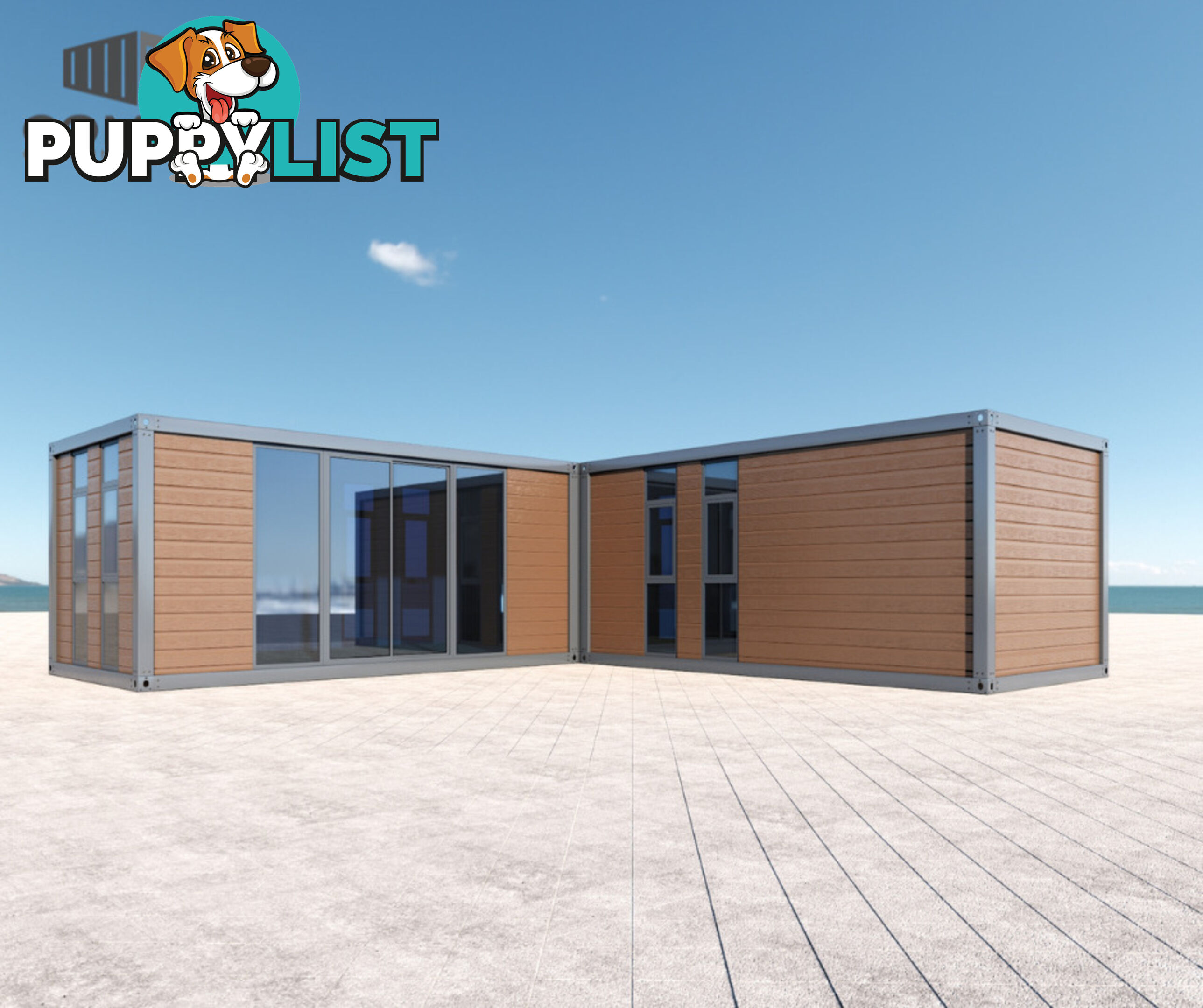 L-Shape Tiny House DIY Kit 49.5 SQM