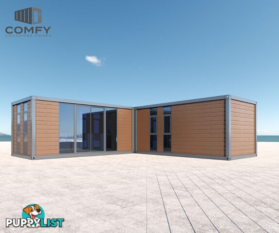 L-Shape Tiny House DIY Kit 49.5 SQM