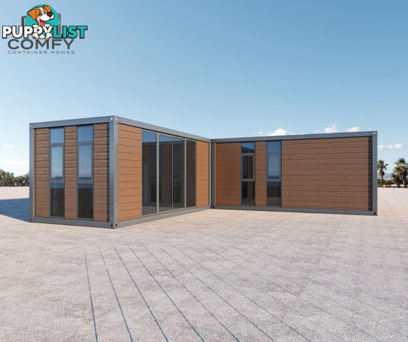 L-Shape Tiny House DIY Kit 49.5 SQM