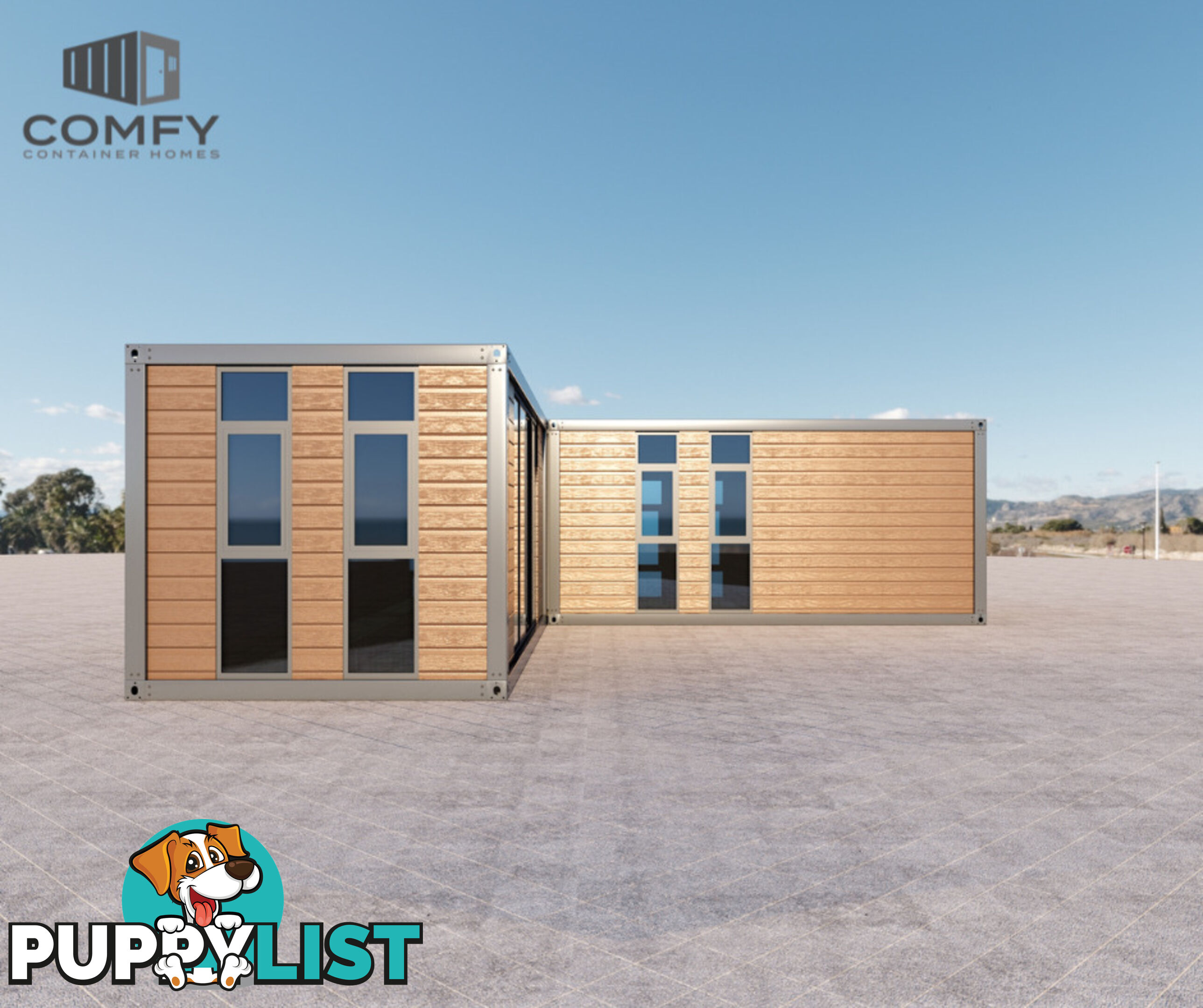 L-Shape Tiny House DIY Kit 49.5 SQM
