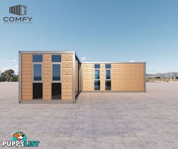 L-Shape Tiny House DIY Kit 49.5 SQM