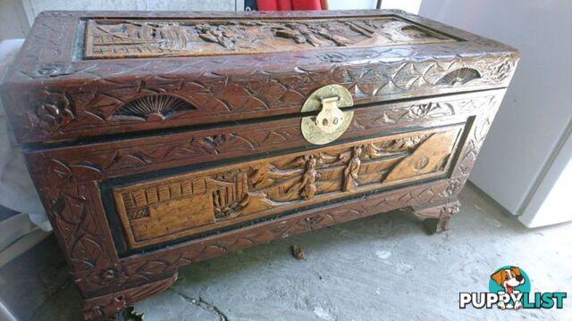 Wooden camphor blanket box Coffee Table chest