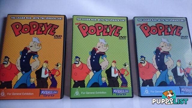 Popeye kids DVD collection