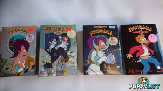 Futurama seasons 1, 2, 3, 4 complete DVD box set collection