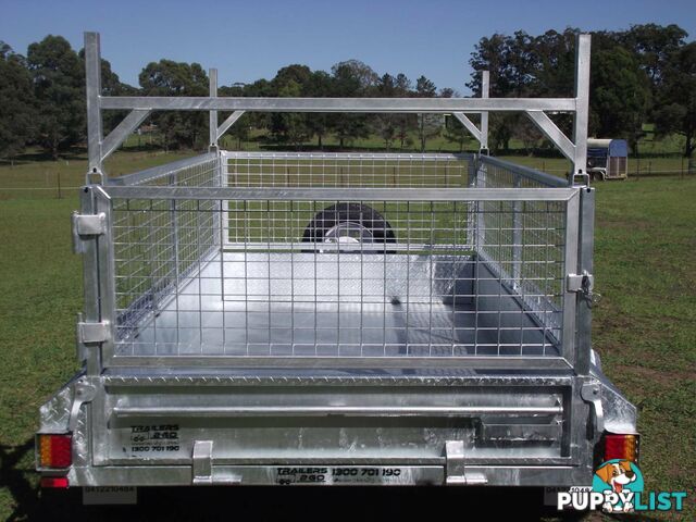 Heavy Duty 8 x 5 ~1.4 ton Braked with Cage