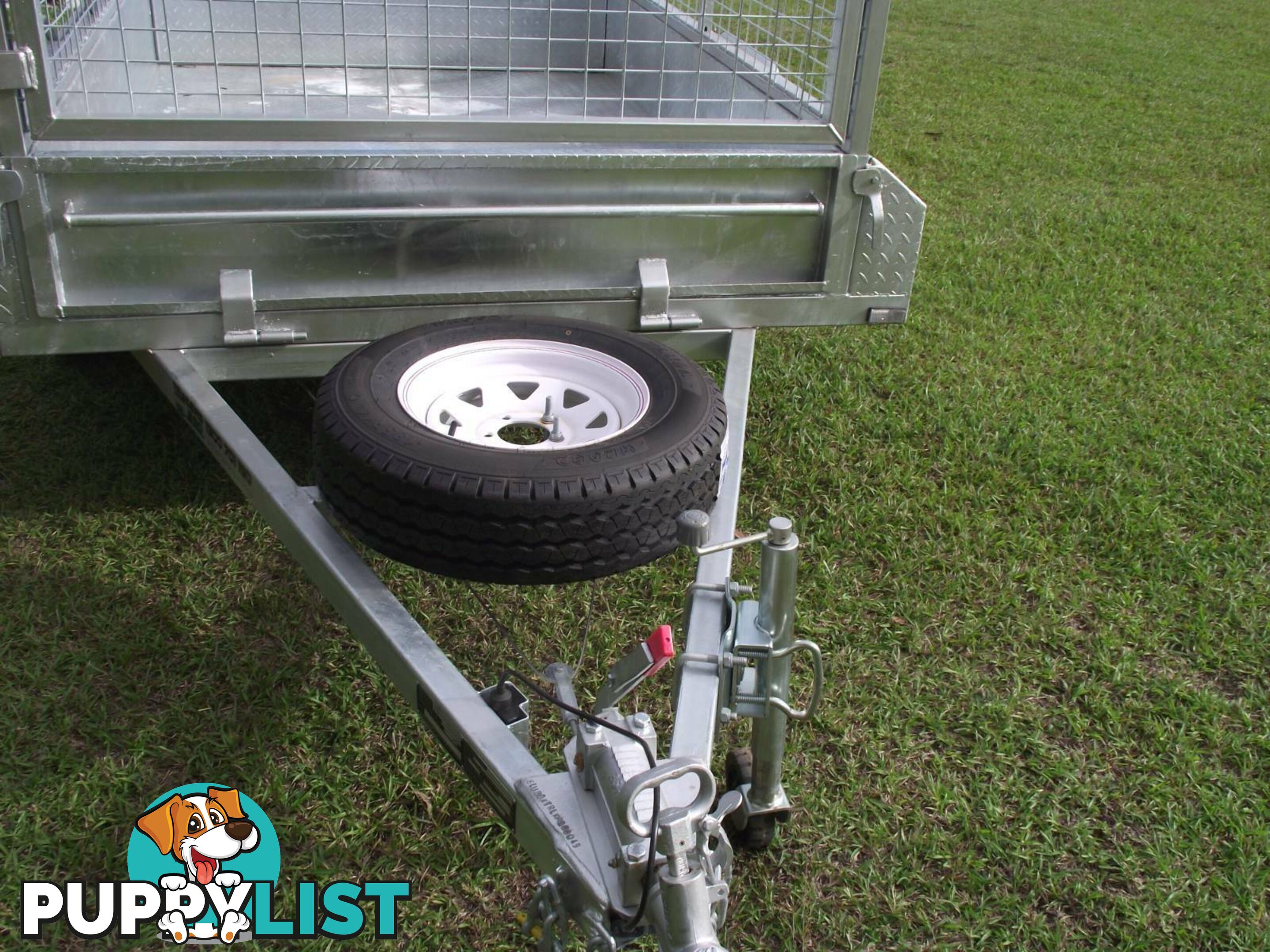 Heavy Duty 8 x 5 ~1.4 ton Braked with Cage