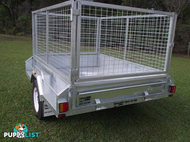 Heavy Duty 8 x 5 ~1.4 ton Braked with Cage