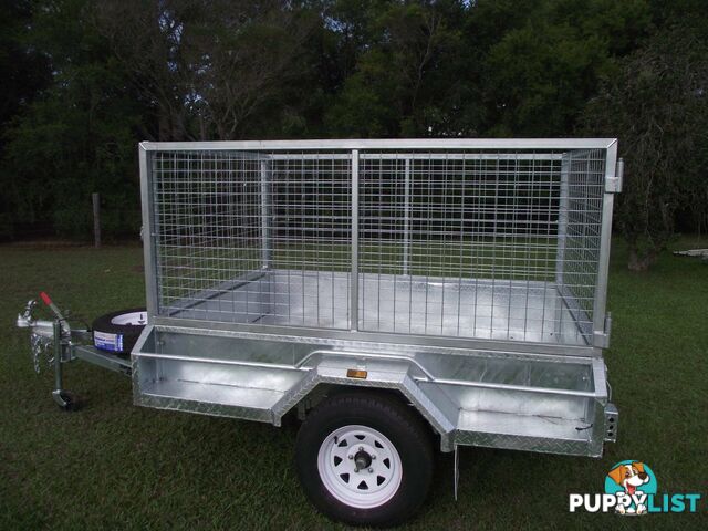 Heavy Duty 8 x 5 ~1.4 ton Braked with Cage