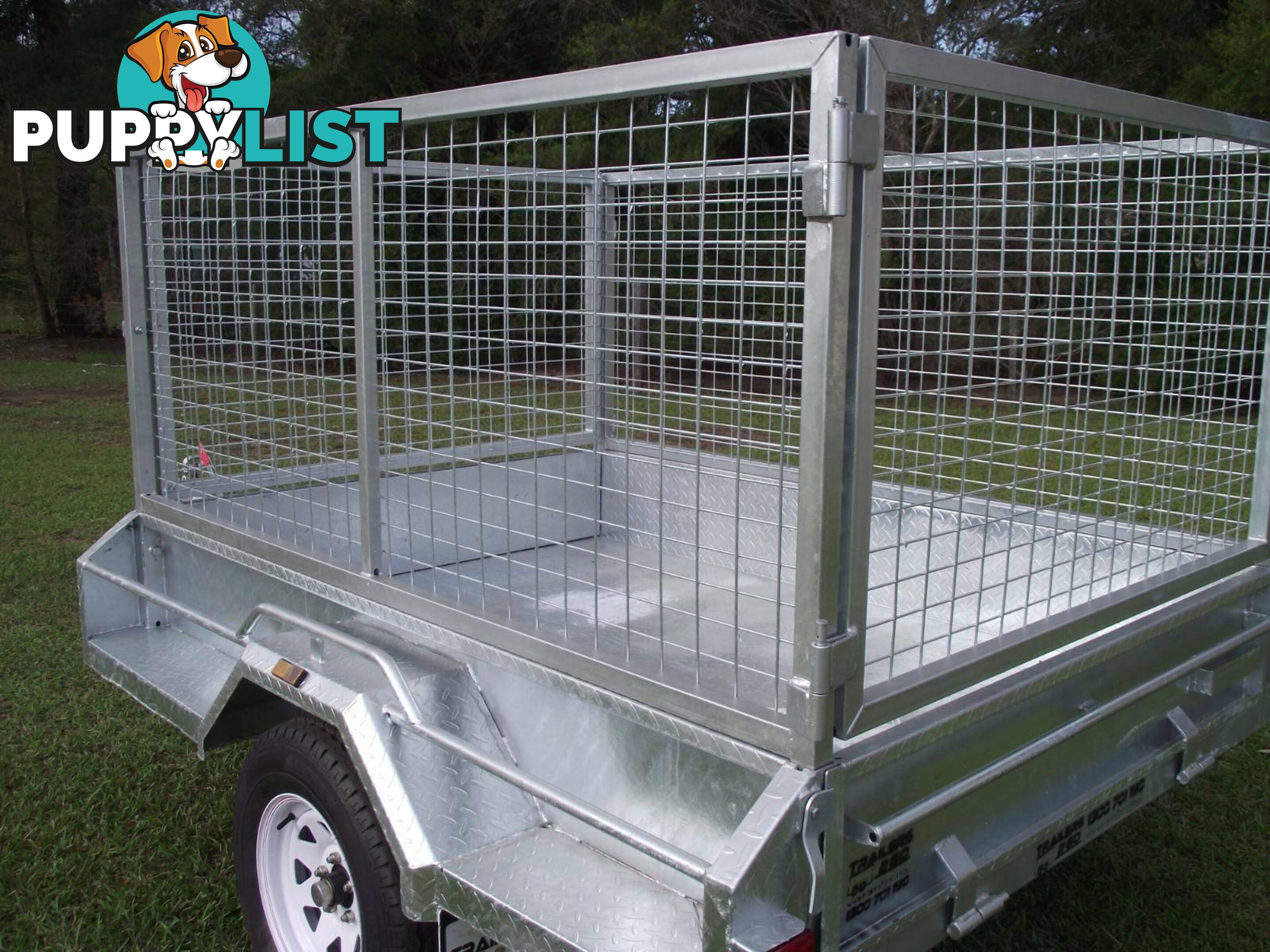 Heavy Duty 8 x 5 ~1.4 ton Braked with Cage