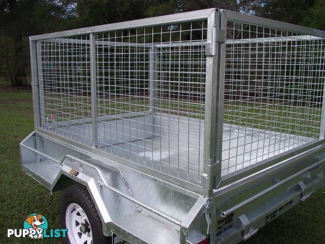 Heavy Duty 8 x 5 ~1.4 ton Braked with Cage