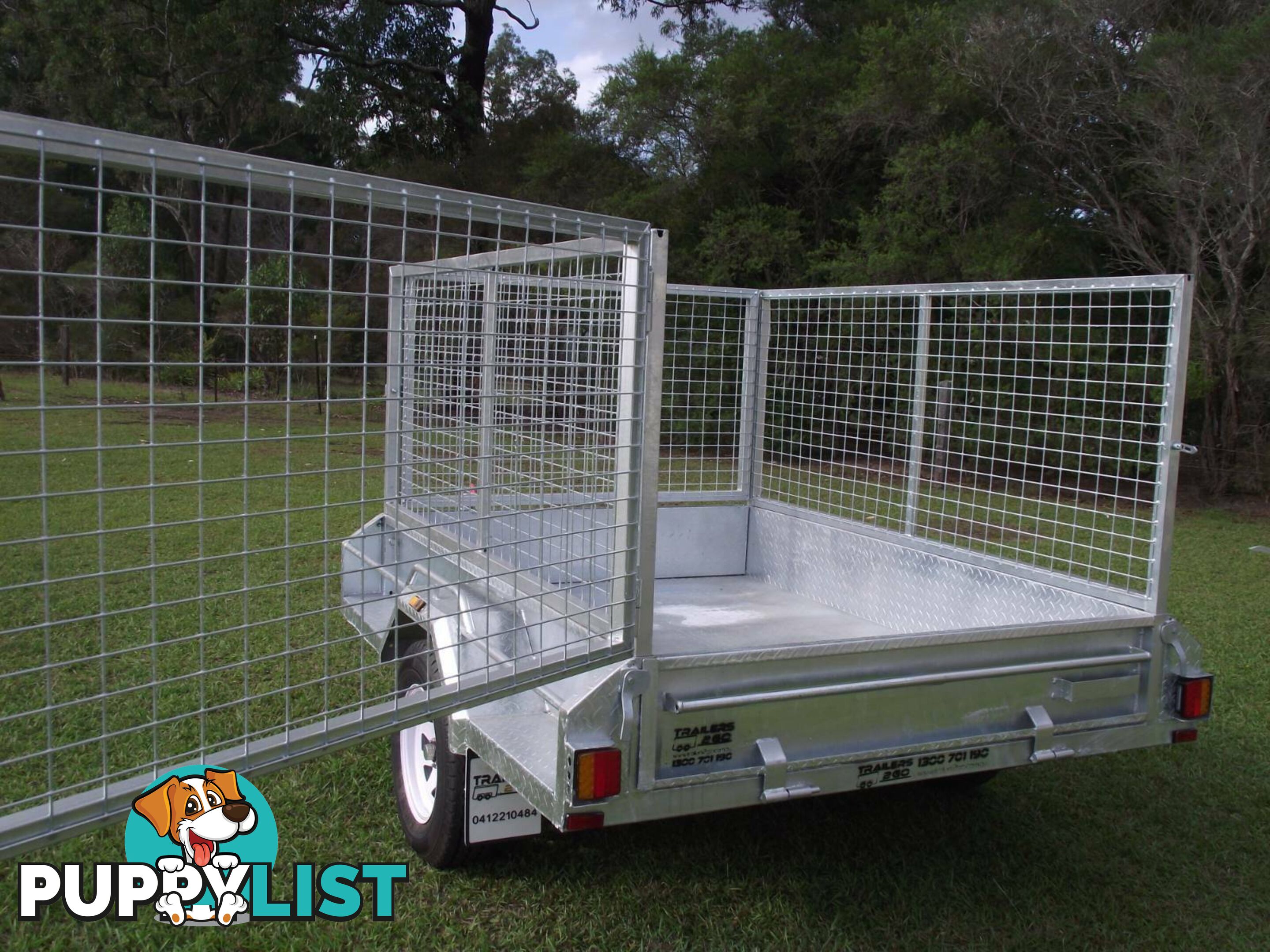 Heavy Duty 8 x 5 ~1.4 ton Braked with Cage