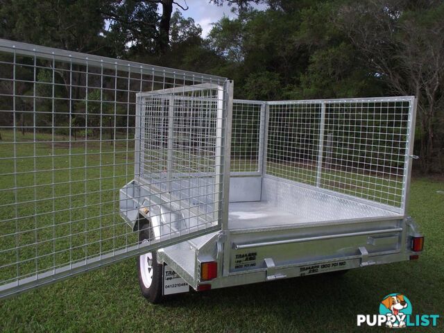 Heavy Duty 8 x 5 ~1.4 ton Braked with Cage