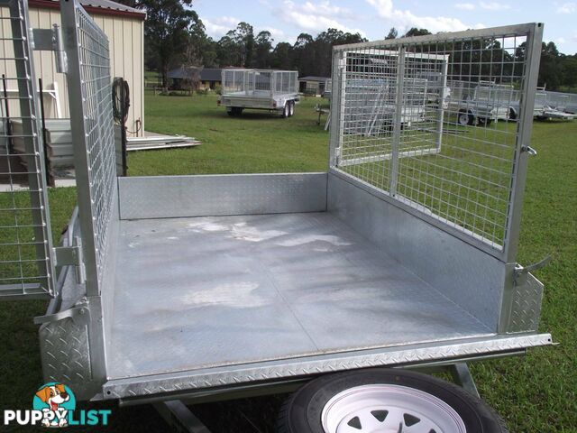 Heavy Duty 8 x 5 ~1.4 ton Braked with Cage