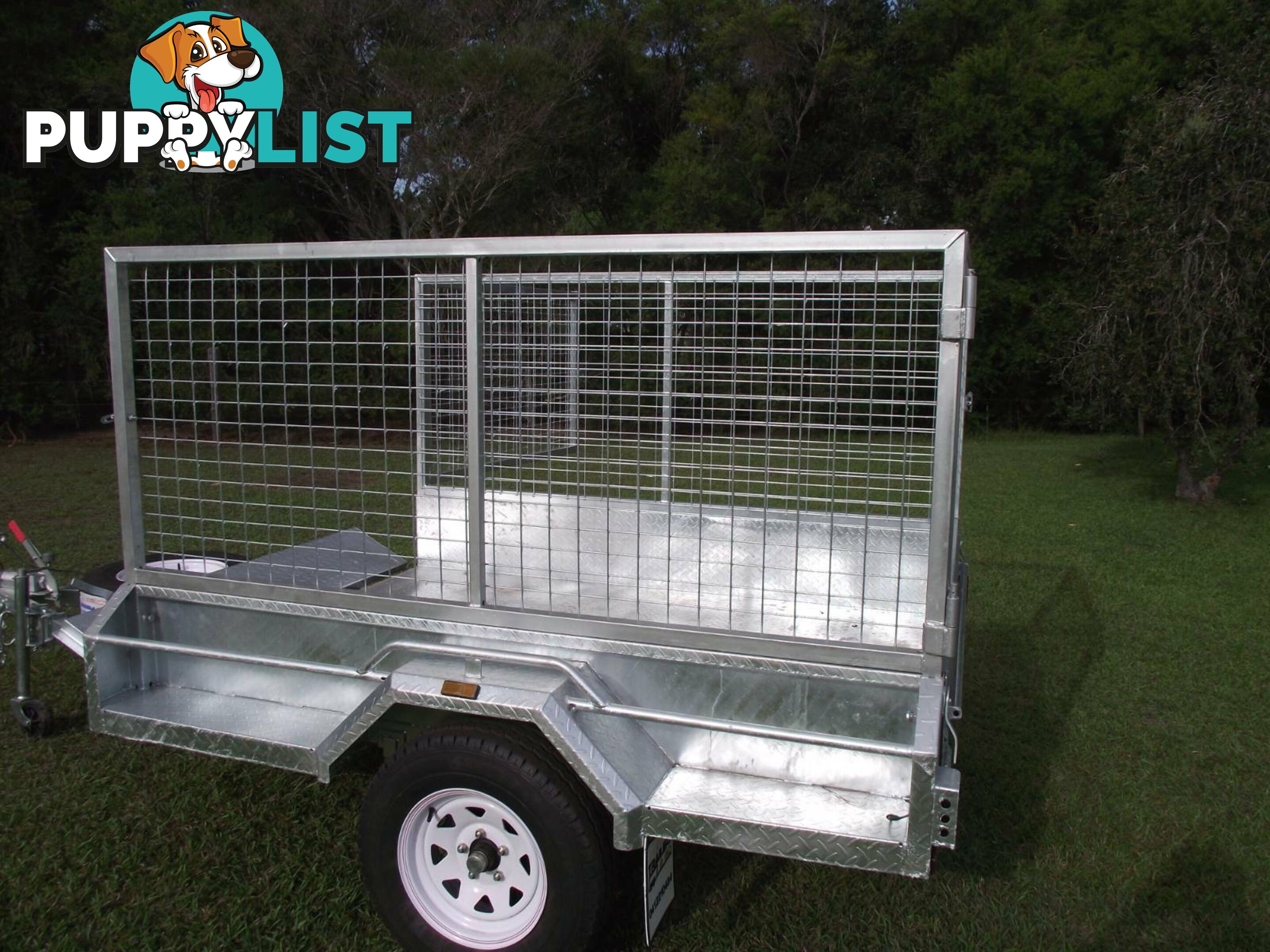 Heavy Duty 8 x 5 ~1.4 ton Braked with Cage