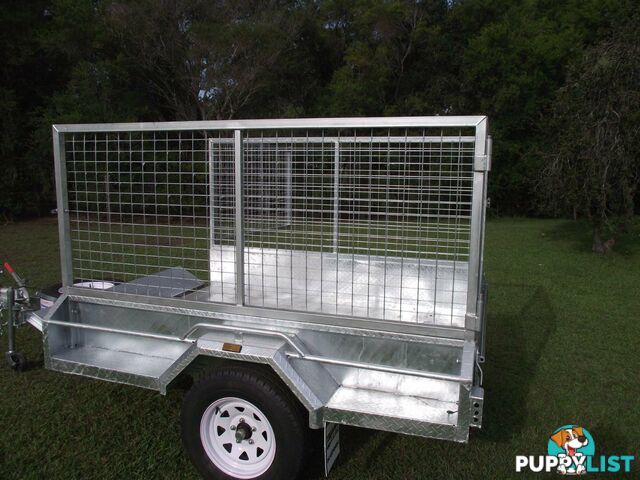 Heavy Duty 8 x 5 ~1.4 ton Braked with Cage