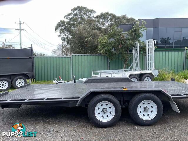 16x6.6ft flatbed car trailer 3.2tn gvm