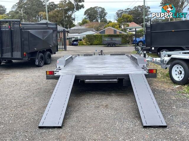 16x6.6ft flatbed car trailer 3.2tn gvm