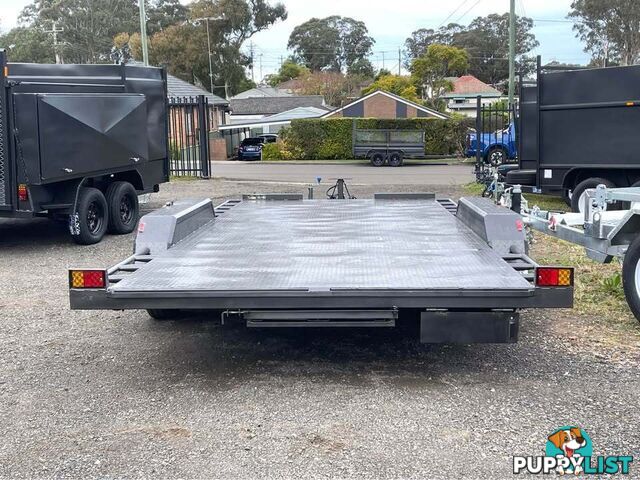 16x6.6ft flatbed car trailer 3.2tn gvm