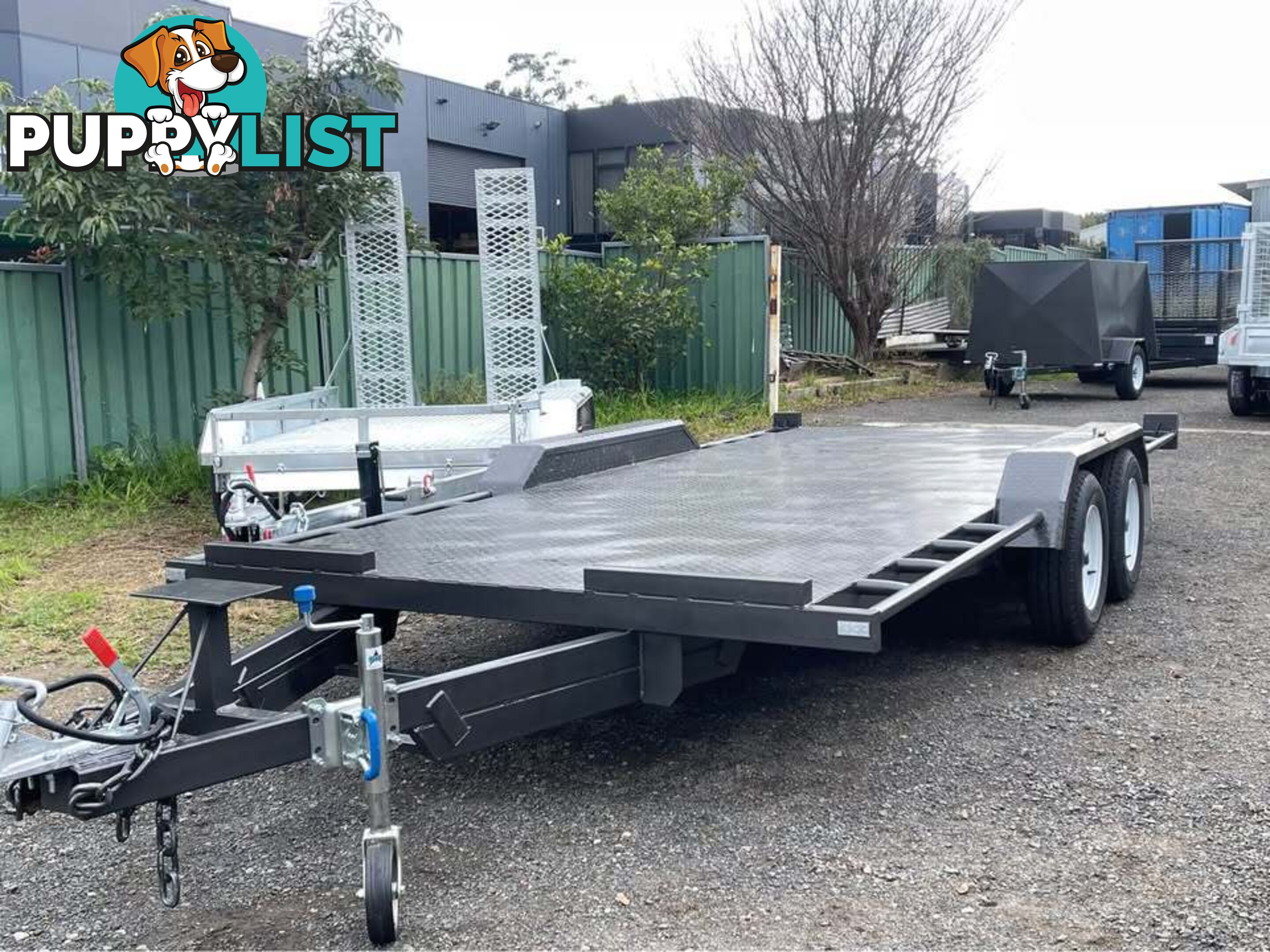 16x6.6ft flatbed car trailer 3.2tn gvm