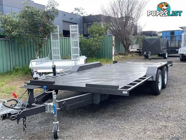 16x6.6ft flatbed car trailer 3.2tn gvm