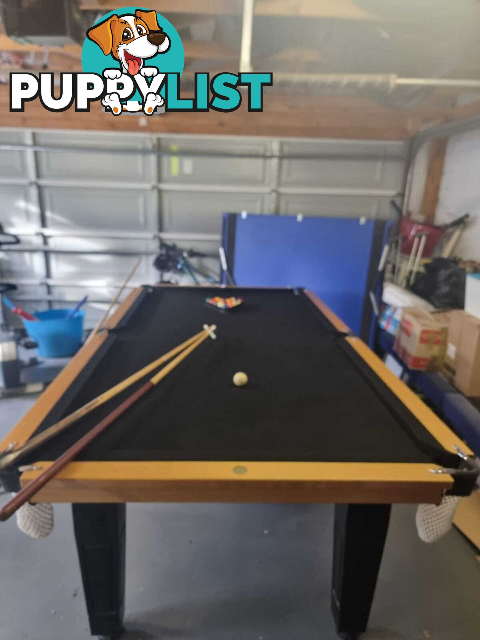 Stunning well looked after pool table for sale woth table tennis top