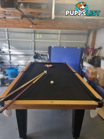 Stunning well looked after pool table for sale woth table tennis top