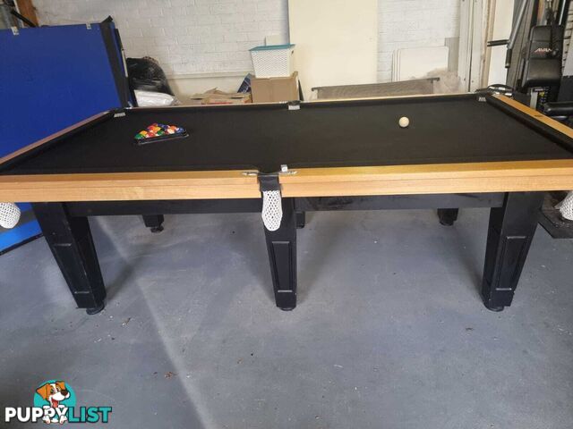Stunning well looked after pool table for sale woth table tennis top