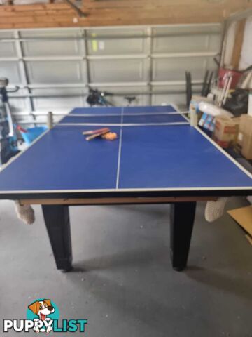 Stunning well looked after pool table for sale woth table tennis top