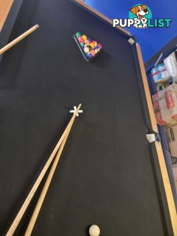 Stunning well looked after pool table for sale woth table tennis top