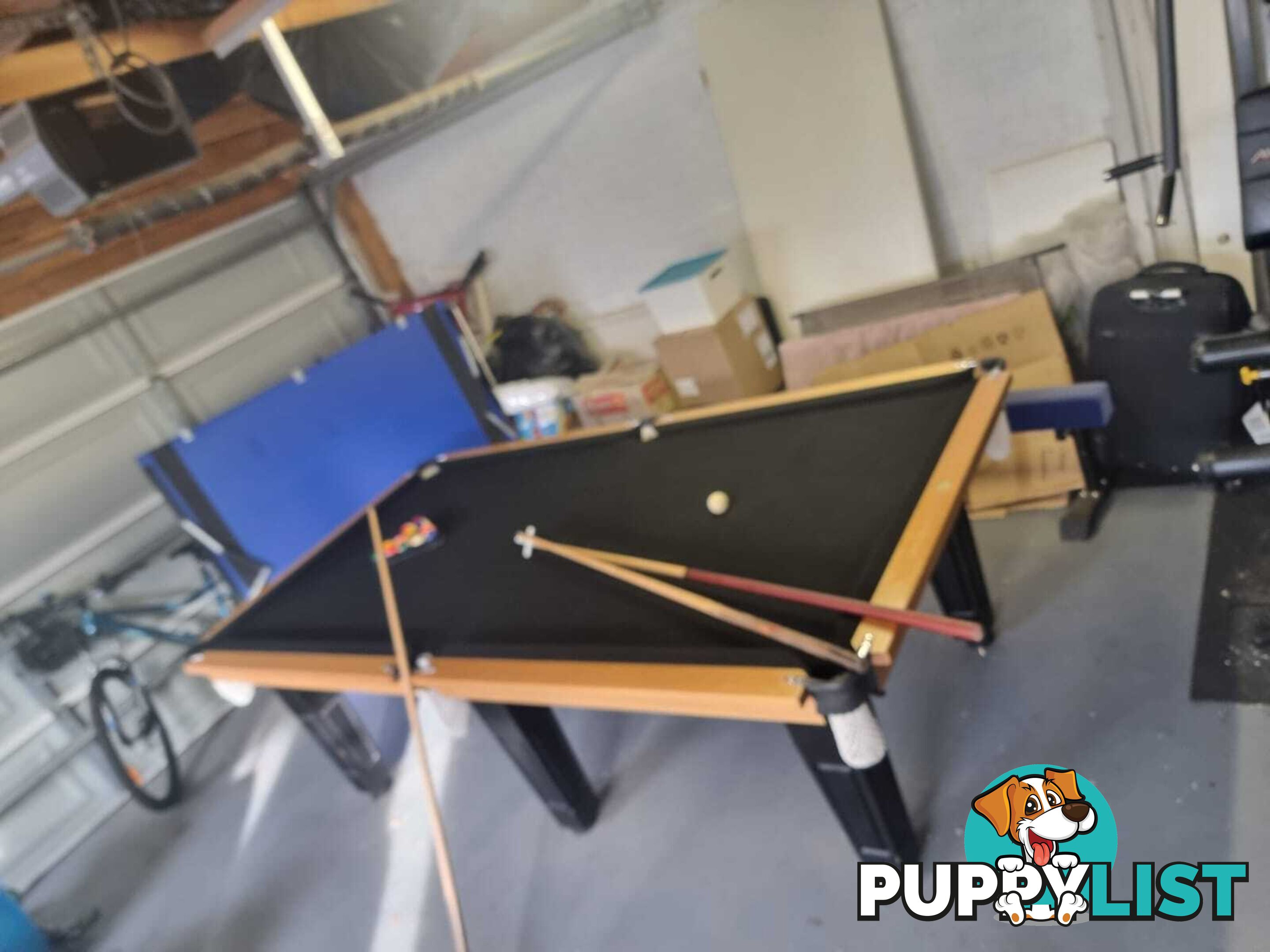 Stunning well looked after pool table for sale woth table tennis top