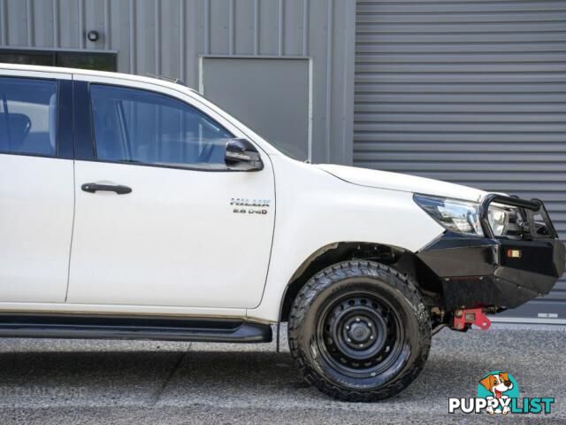 2018 TOYOTA HILUX GUN126R SR UTILITY DOUBLE CAB 4DR MAN 6SP 4X4 2.8DT  UTE