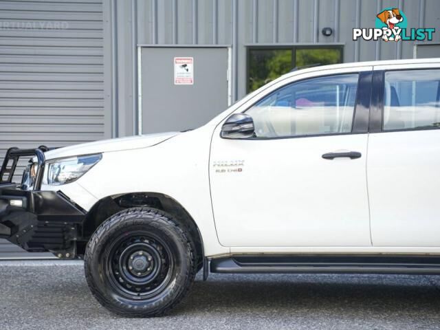 2018 TOYOTA HILUX GUN126R SR UTILITY DOUBLE CAB 4DR SPTS AUTO 6SP 4X4 955KG 2.8DT  UTE