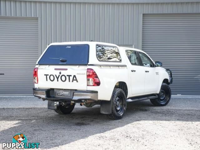 2018 TOYOTA HILUX GUN126R SR UTILITY DOUBLE CAB 4DR SPTS AUTO 6SP 4X4 955KG 2.8DT  UTE